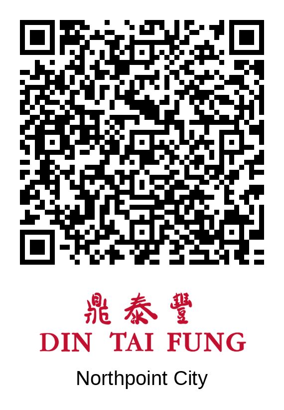 Din Tai Fung Northpoint City queue QR code
