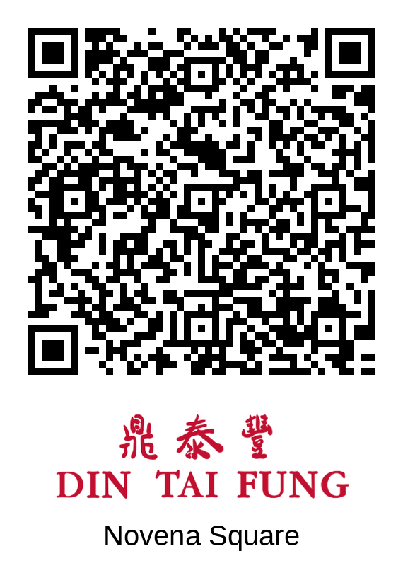 Din Tai Fung Velocity @ Novena Square queue QR code