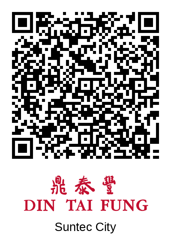 Din Tai Fung Suntec City queue QR code