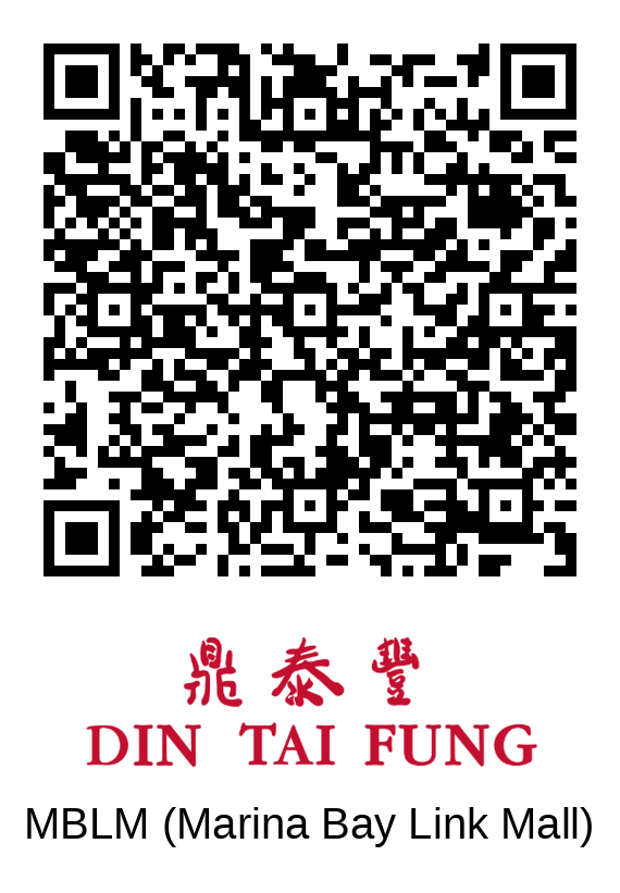 Din Tai Fung Marina Bay Link Mall queue QR code