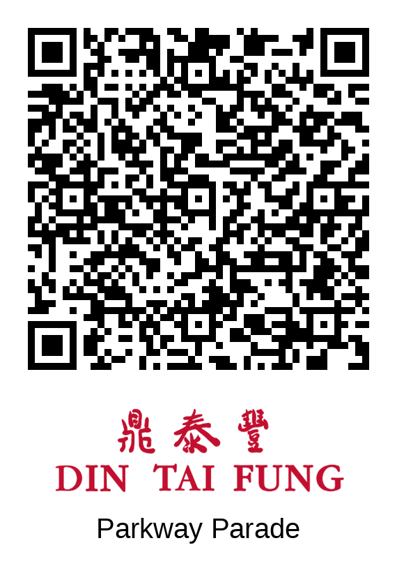 Din Tai Fung Parkway Parade queue QR code