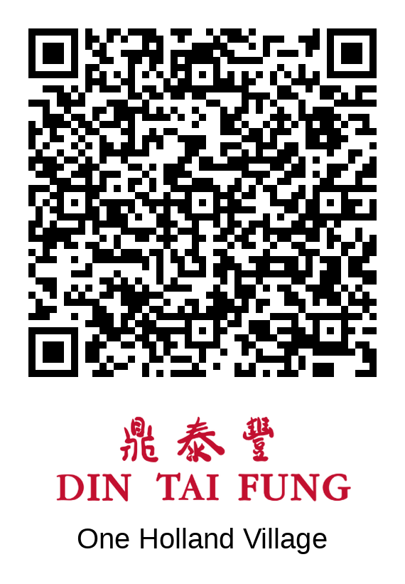 Din Tai Fung One Holland Village queue QR code