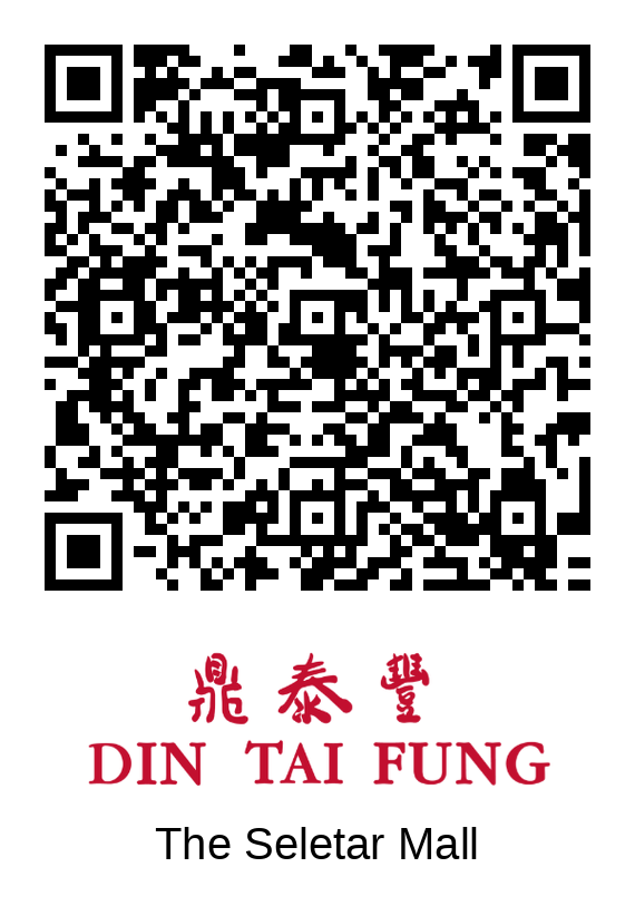 Din Tai Fung The Seletar Mall queue QR code