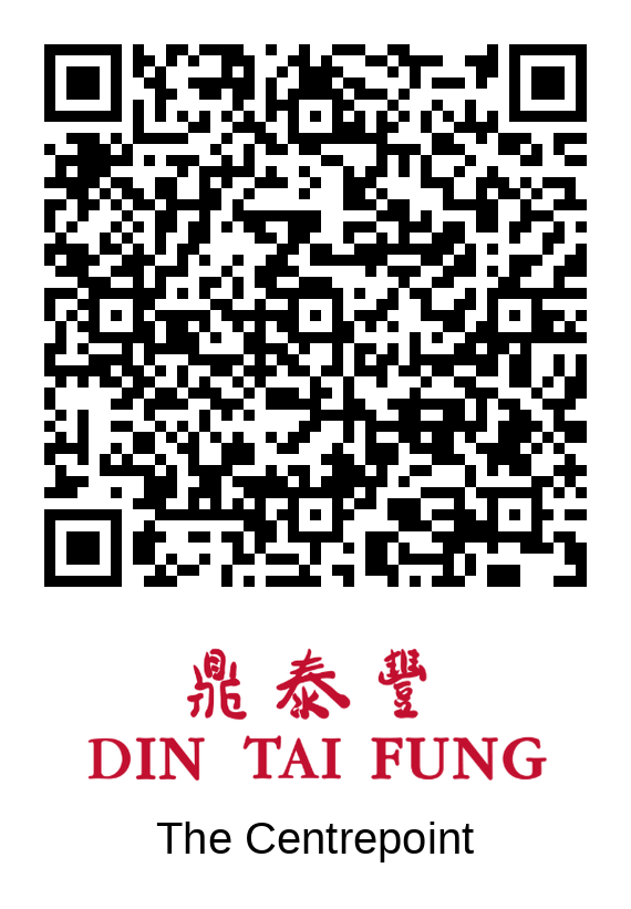 Din Tai Fung The Centrepoint queue QR code