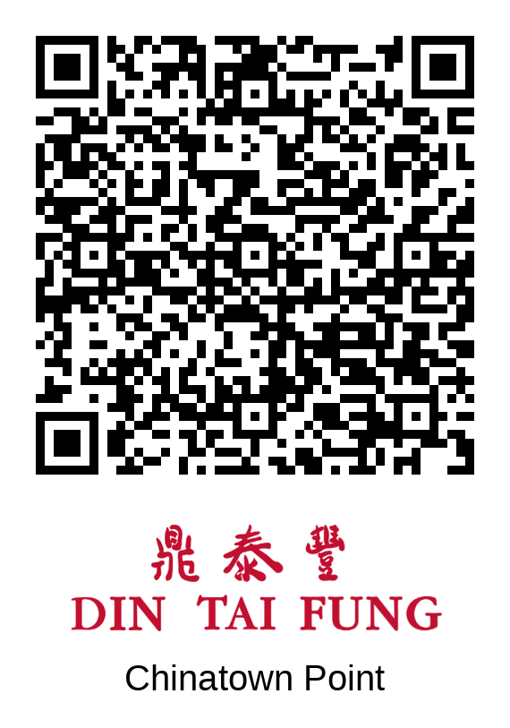 Din Tai Fung Chinatown Point queue QR code